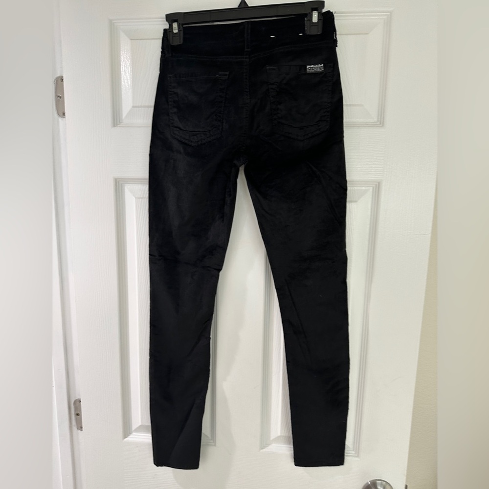 7 For All Mankind Black Skinny Pants